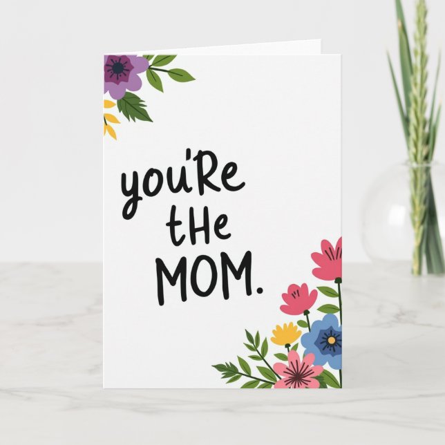 Dulce Eres La Tarjeta De Mamá (Anverso)