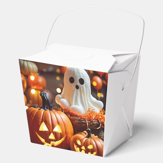 Dulce espeluznante: Cajas de Favor de Halloween (Anverso)