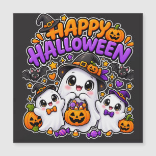 Dulce familia de fantasmas de Halloween