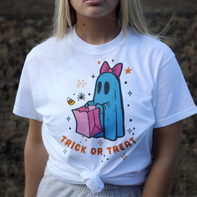 Dulce Fantasma Truco o trato Camiseta de Halloween (Subido por el creador)