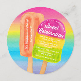 Dulce fiesta de cumpleaños invitación