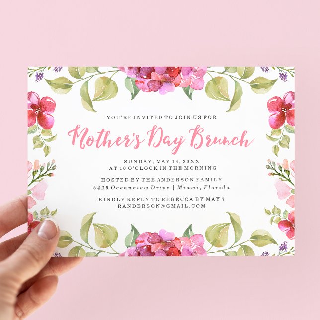 Dulce florecimiento Invitación a Brunch del Día de (Subido por el creador)