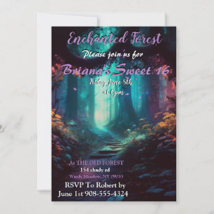 Dulce forestal encantado 16 invitaciones