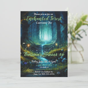 Dulce forestal encantado 16 invitaciones
