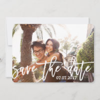 Dulce foto personalizada Guardar la tarjeta de fec