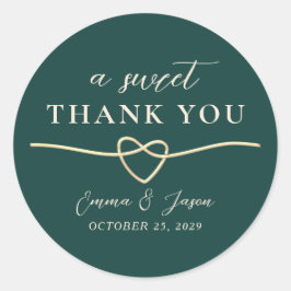 Dulce Gracias Pegatina De Boda Favor