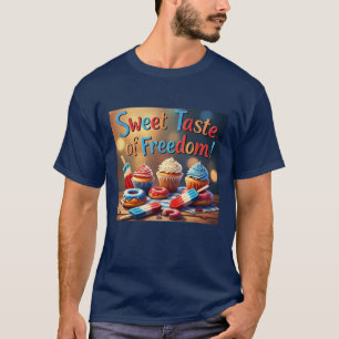 Dulce gusto de los postres de la libertad camiseta