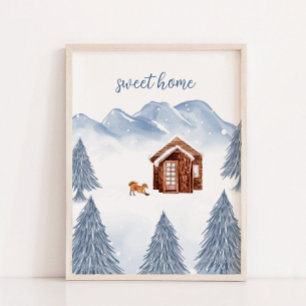 Dulce Hogar invierno Montaña Nursery Decoración de