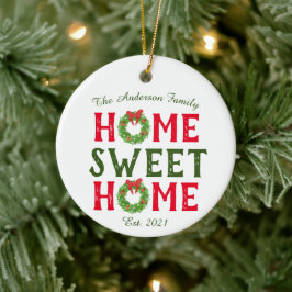 Dulce hogar Navidades de casa ornamento de festivi
