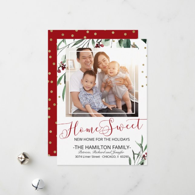Dulce hogar nuevo hogar Invitación móvil foto (Anverso/Reverso In Situ)