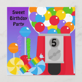 Dulce invitación a fiesta de cumpleaños