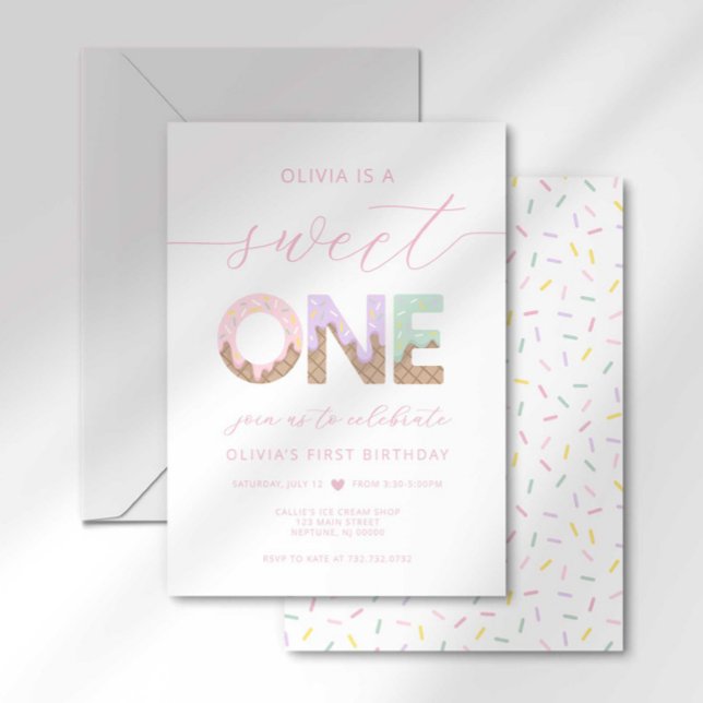 Dulce Invitación a la Fiesta de Helados Uno (Subido por el creador)