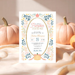 Dulce Invitación de Baby Shower Floral de Otoño co