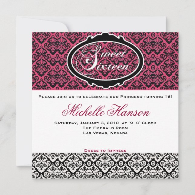 Dulce Invitación de Cumpleaños (Anverso)