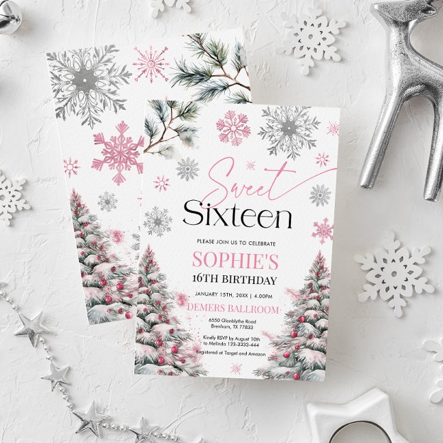Dulce Invitación de Cumpleaños, Rosa Invierno (Subido por el creador)