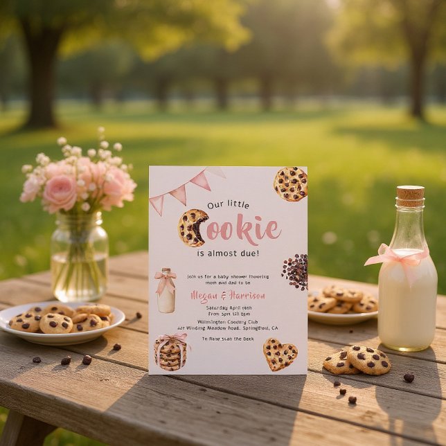 Dulce Invitación de Shower de Bebé Galleta para Pa (Subido por el creador)