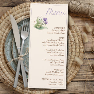 Dulce Invitación Personalizada de Oruga para Baby