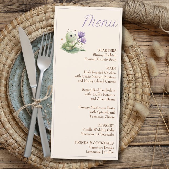 Dulce Invitación Personalizada de Oruga para Baby  (Subido por el creador)