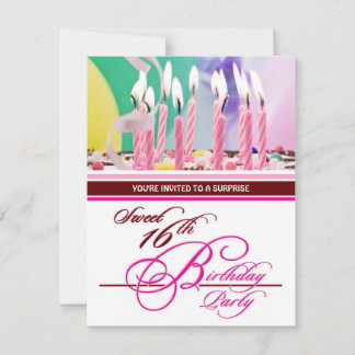 Dulce invitaciones a fiestas de cumpleaños - Sorpr