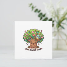 Dulce Kawaii El Árbol Generoso Corazón Hojas KiSti