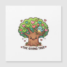Dulce Kawaii El Árbol Generoso Corazón Hojas KiSti