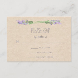 Dulce Lavanda Rustica Púrpura en Kraft Look RSVP