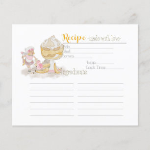 Dulce lechal - Tarjeta de receta de postre