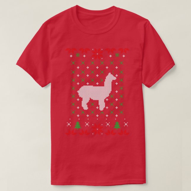 Dulce llamas Navidades feos suéter (Diseño del anverso)