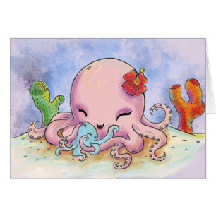 Dulce madre y bebé Día de la Madre Octopus