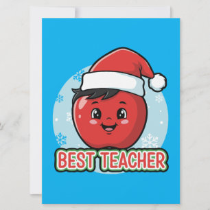 Dulce Mejor Maestro Navidad Manzana Vacaciones