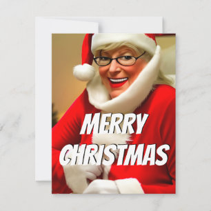Dulce mensaje de Navidad de la Sra. Santa Claus 