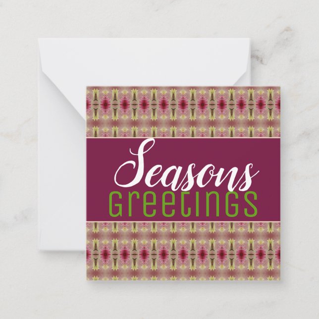 Dulce Mini Saludo Una Tarjeta De Navidades (Anverso)