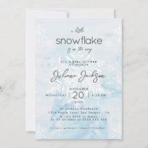 Dulce Nieve Azul Pequeña Copa de Invitación de Bab