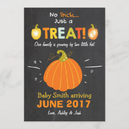 Dulce o truco para la invitación del embarazo de H