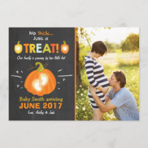 Dulce o truco para la invitación del embarazo de H