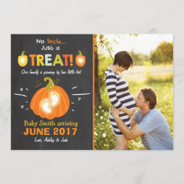 Dulce o truco para la invitación del embarazo de H