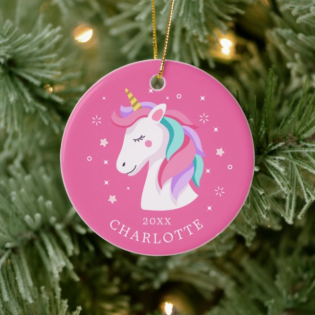 Dulce Ornamento de Navidad de Unicornio (Árbol)