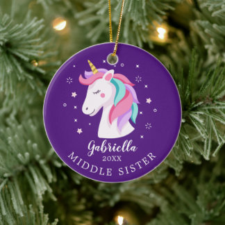 Dulce Ornamento de Navidad de Unicornio, Hermana M