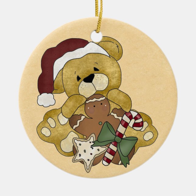 Dulce Ornamento De Oso De Teddy (Frente)