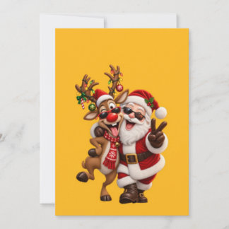 Dulce Papá Noel y Ciervo Navidad Fiesta Navideña