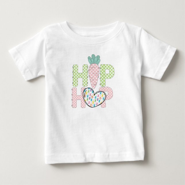Dulce Pastel Hip Hop 1Bebé de Pascua Camiseta (Anverso)