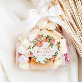 Dulce Peach Baby Shower Gift Favorito Pegatinas