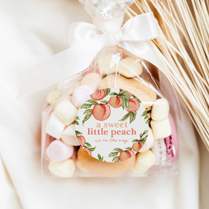 Dulce Peach Baby Shower Gift Favorito Pegatinas
