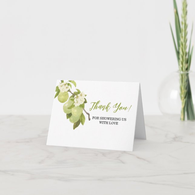 Dulce Pear Pequeño Gracias Tarjeta (Anverso)