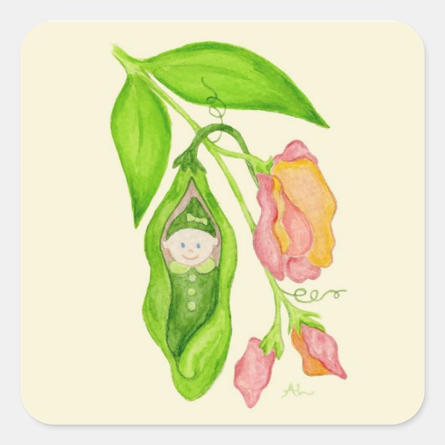 Dulce pegatina de niñas y bebés (Anverso)