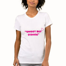"Dulce pero fuerte" diseño de camiseta para niñas