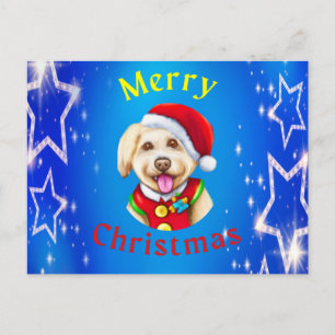 Dulce Perrito de Santa Feliz Navidad