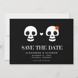 Dulce Personalizable Calaveras Guardar la tarjeta