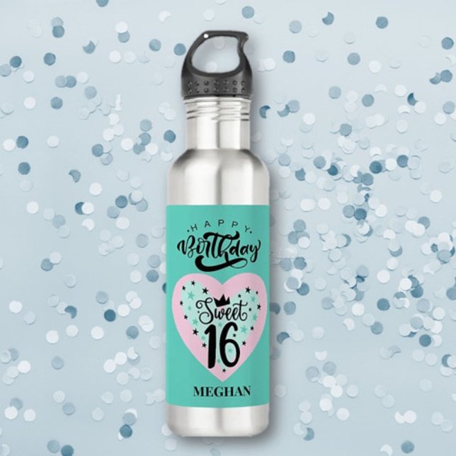 Dulce personalizado 16 Botella de agua de cumpleañ (Subido por el creador)