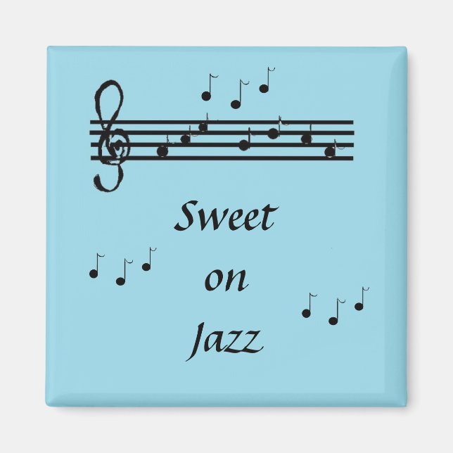 Dulce por el Jazz - imán (Frente)